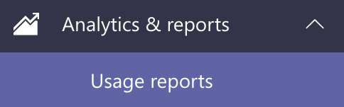 Figure 5.38 – Analytics & reports in the Teams admin center
