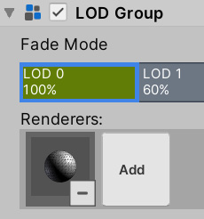 Figure 20.13 – Adding renderers to LOD groups
