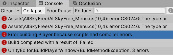 Figure 21.5 – Build errors
