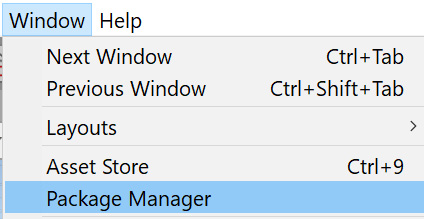 Figure 7.34 – Package Manager location
