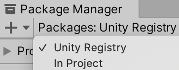 Figure 7.35 Package Manager – Unity Registry mode
