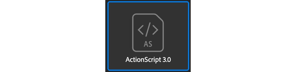 Figure 2.5 – The ActionScript 3.0 document type
