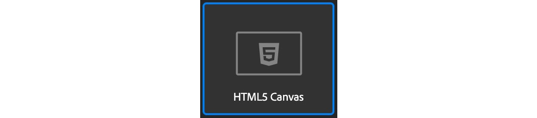 Figure 2.7 – The HTML5 Canvas document type
