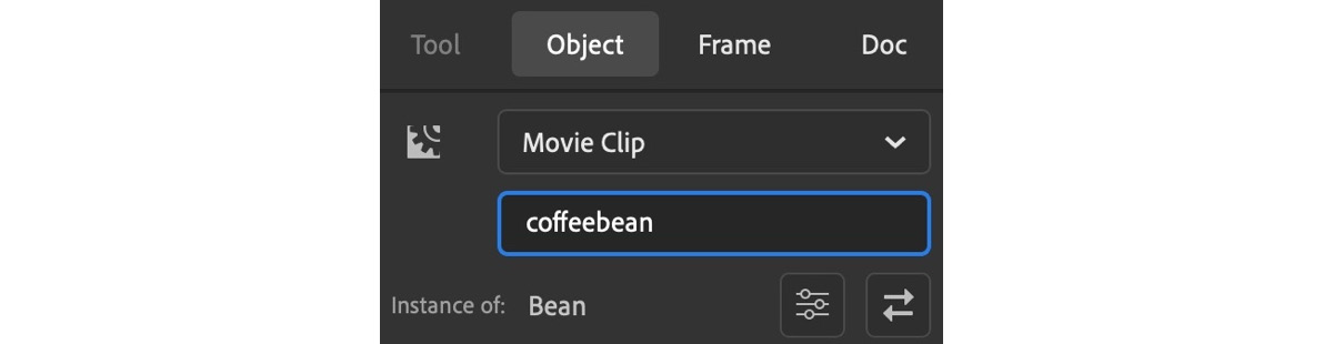 Fig. 6.39 – Instance name added to the bean instance
