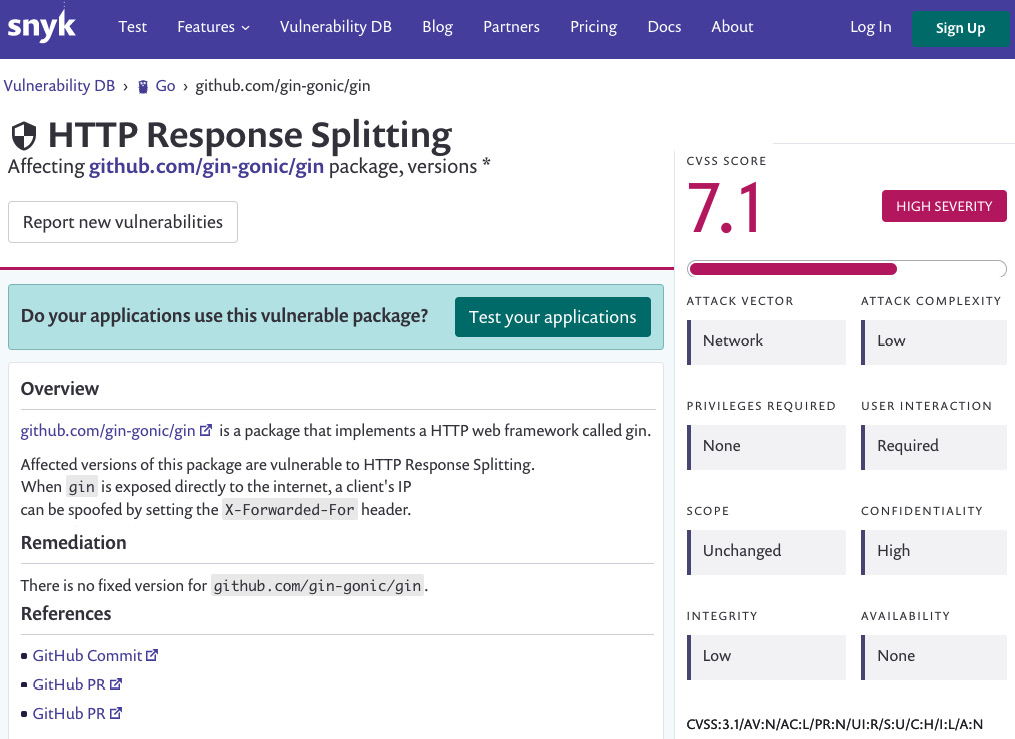 Figure 7.13 – HTTP Response Splitting page
