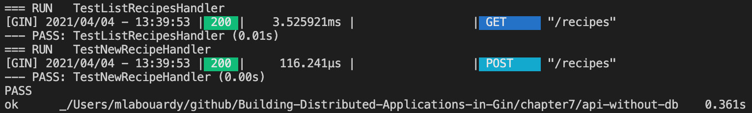 Figure 7.4 – Running multiple tests
