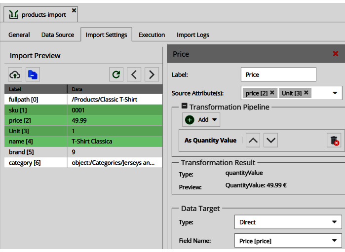 Figure 14.18: Import Mappings
