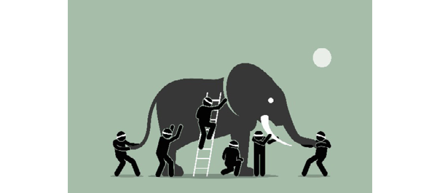 Figure 1.2 – The six blind men and the elephant

