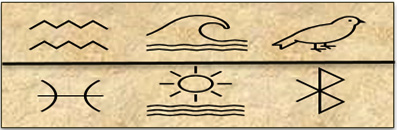 Figure 2.1 – Hieroglyphic images