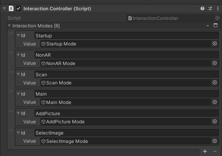 Figure 6.12 – Interaction Controller with SelectImage Mode added
