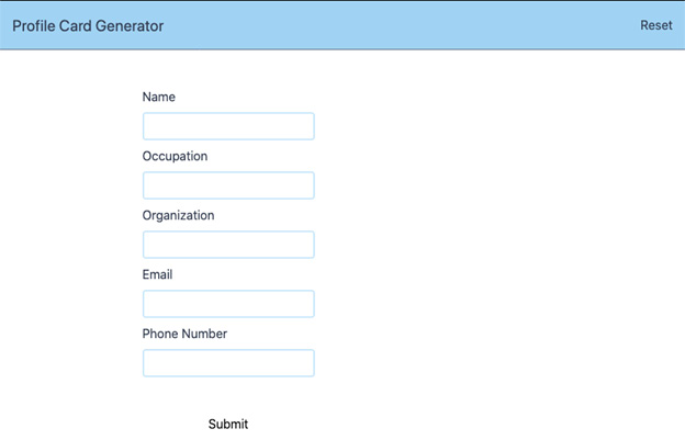 Figure 8.33: Application with new Email and Phone Number fields
