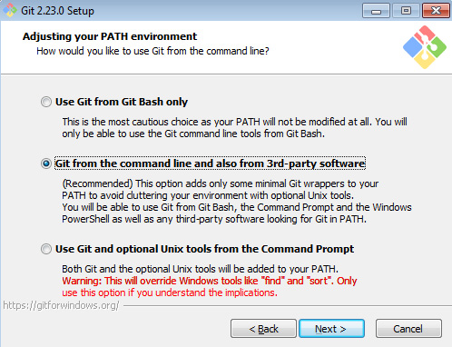 Figure 1.1 – Git from the command line and also from third-party software
