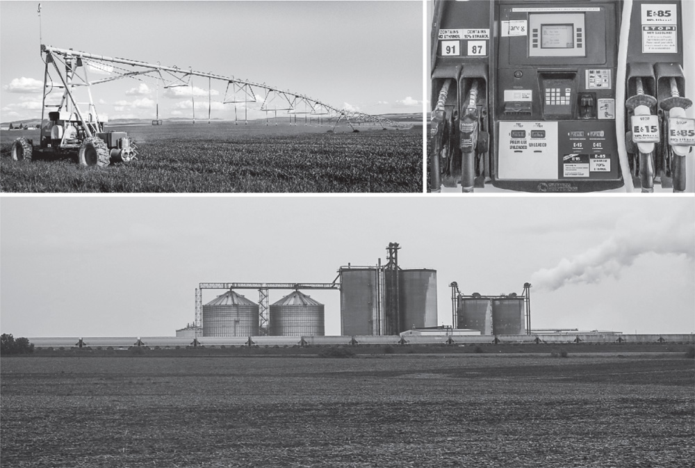 Photos depict an ethanol production in the midwest region of the US.