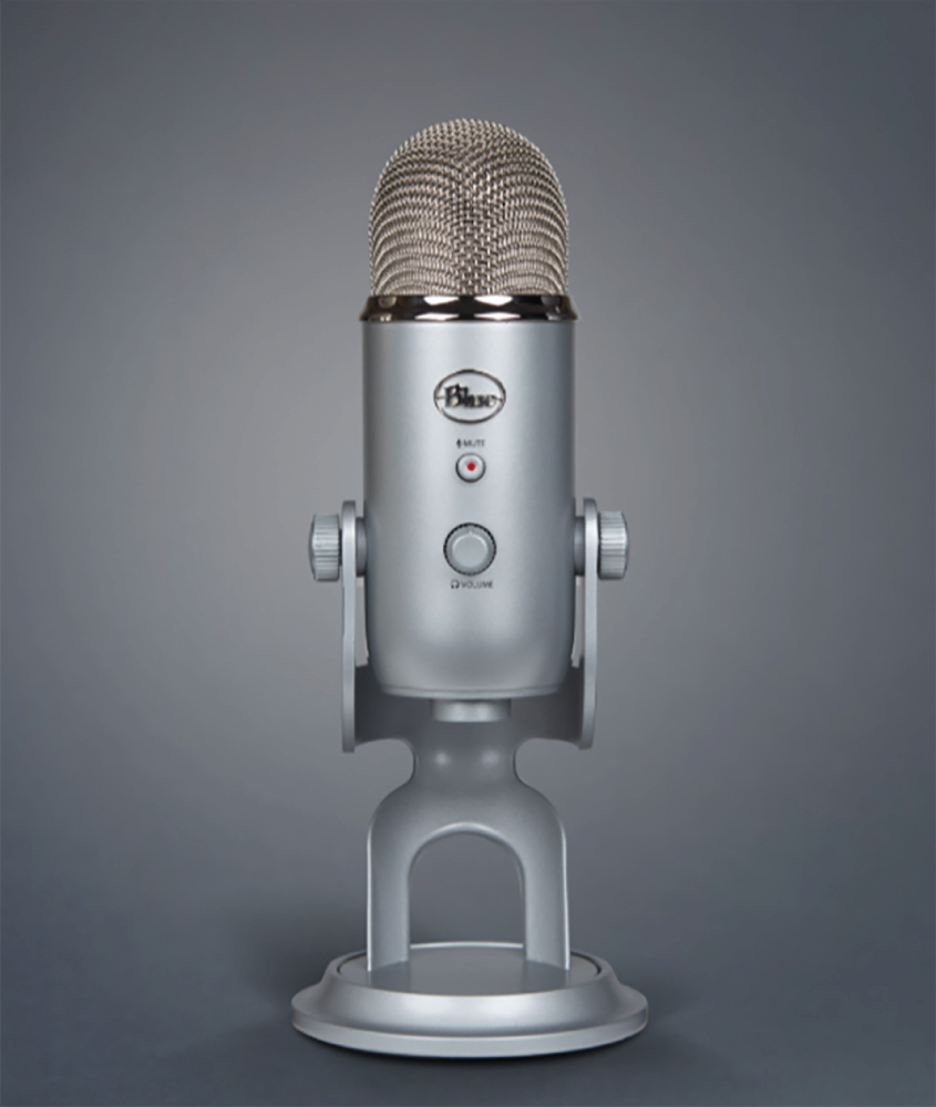 Photo depicts Blue's Yeti USB Microphone.