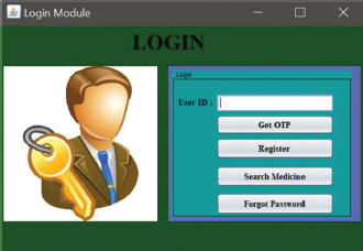 Snapshot of the login page.