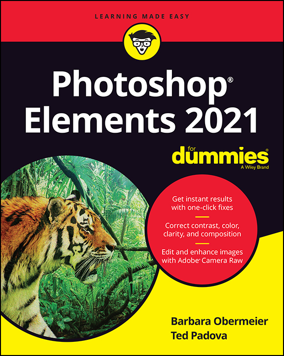 Cover: Photoshop Elements 2021 For Dummies by Barbara Obermeier, Ted Padova