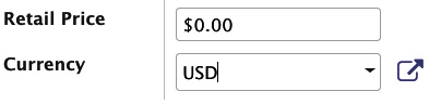 Figure 4.3 – Currency symbol in the monetary field 

