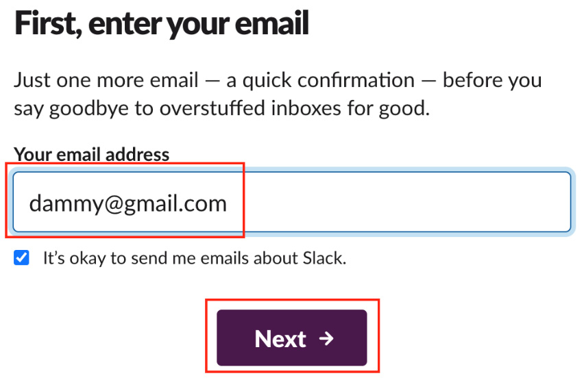 Figure 12.2 – Enter your email address
