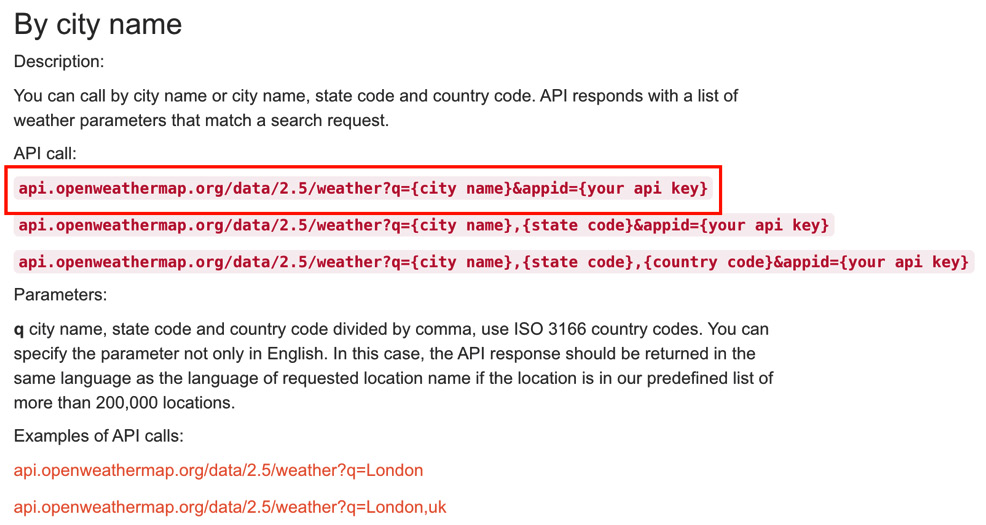 Figure 7.6 – API endpoint URL with parameters
