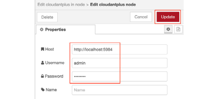 Figure 9.19 – Set your CouchDB URL and server admin user/password
