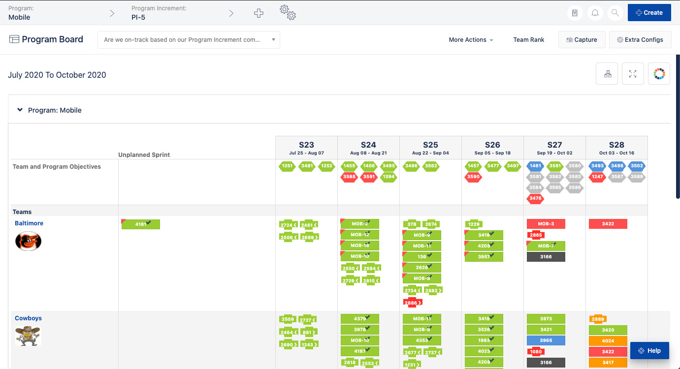 Figure 5.19 – Jira Align program board