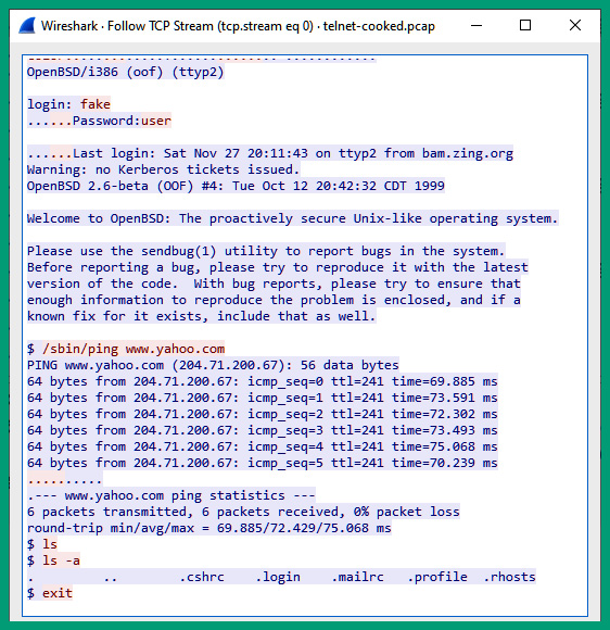 Figure 6.3 – Packet reassembly within Wireshark
