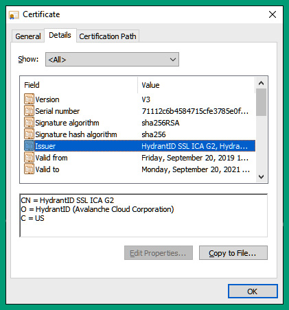 Figure 6.26 – X.509 formatting in a digital certificate
