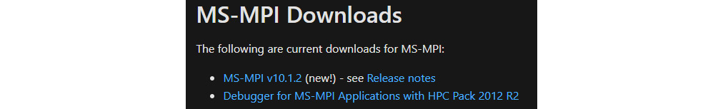 Figure 12.6 – The latest version of MS-MPI
