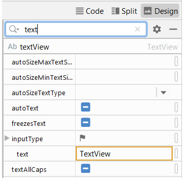 Figure 4.4 – Adding TextView to UI
