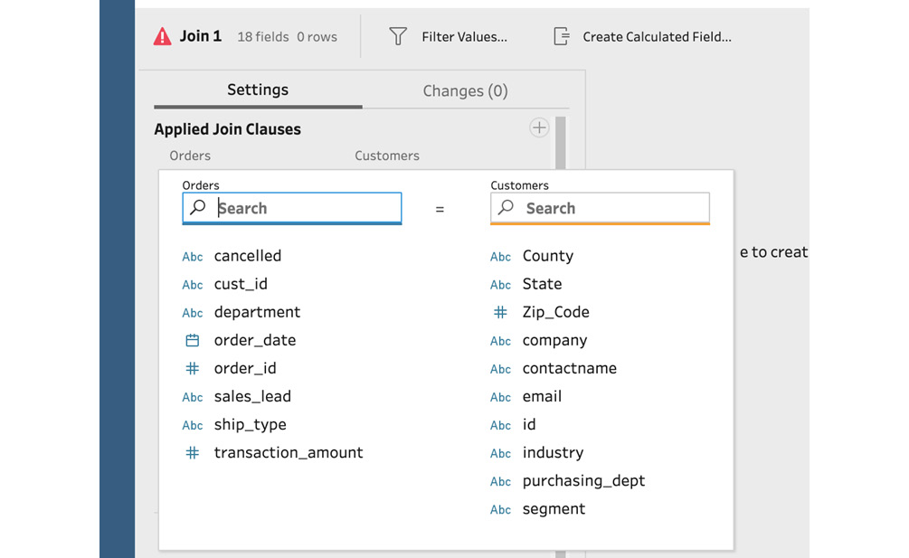 Figure 5.18 – Specifying a new join clause

