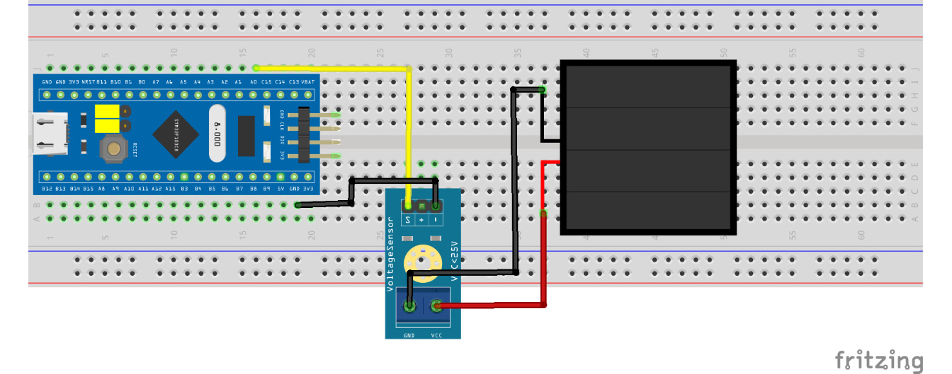 Figure 11.6: Circuit for voltage sensor connection