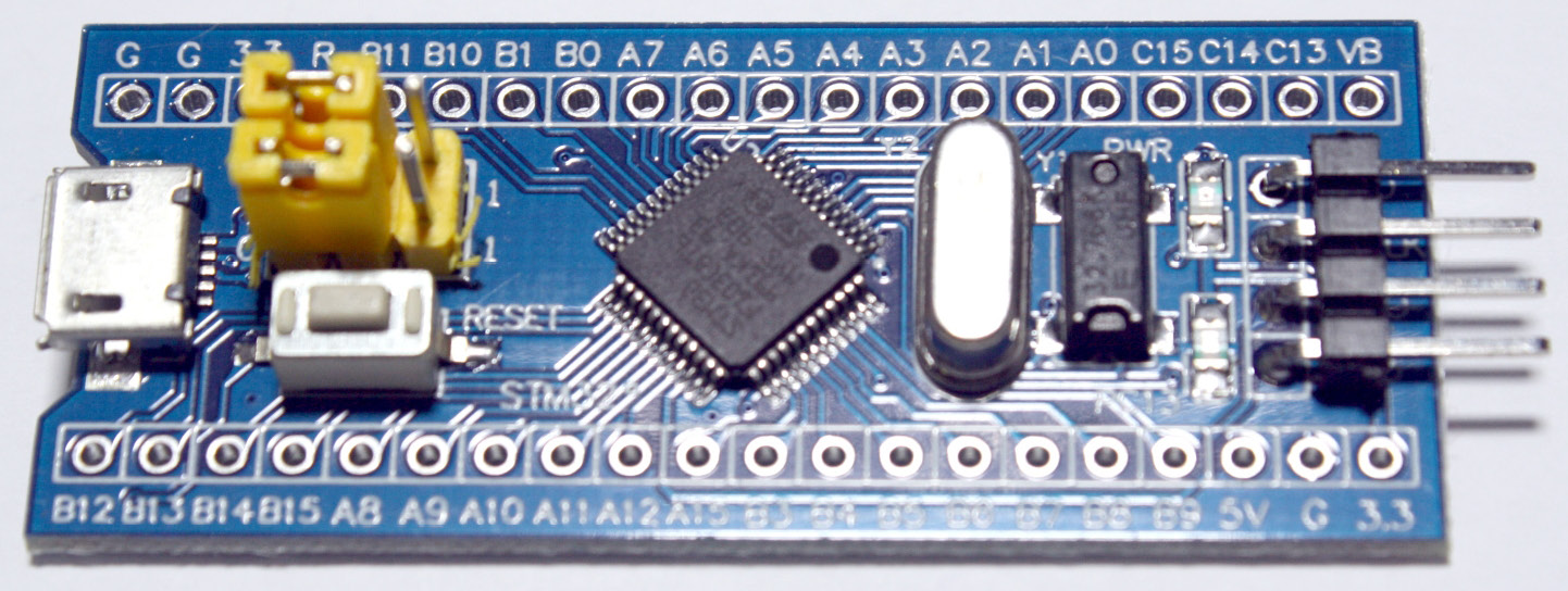 Figure 1.5 – The Blue Pill microcontroller board