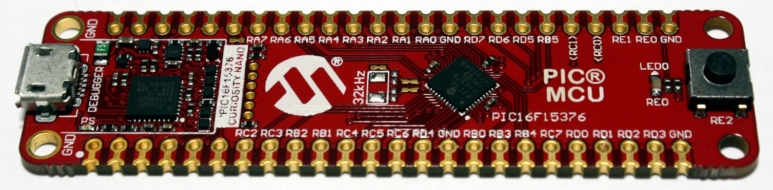 Figure 1.6 – The Curiosity Nano microcontroller board