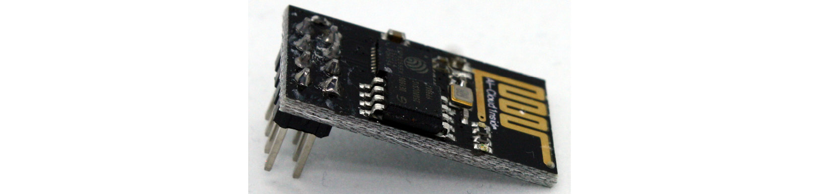 Figure 9.12 – ESP-01 breakout board with an ESP8266 Wi-Fi