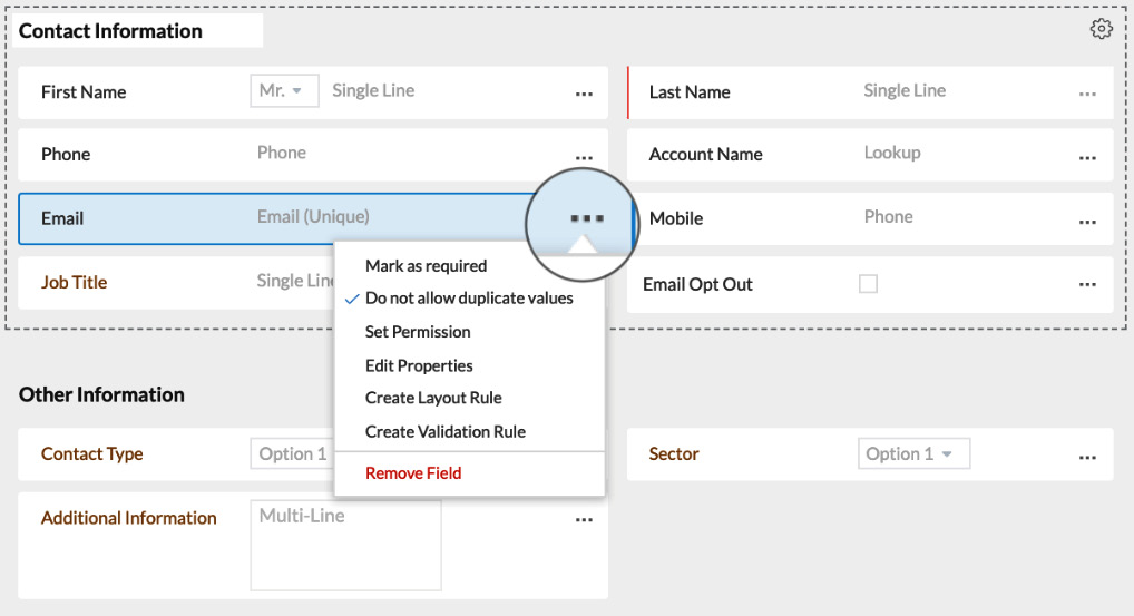 Figure 4.10 – How to avoid duplicate contacts based on email
