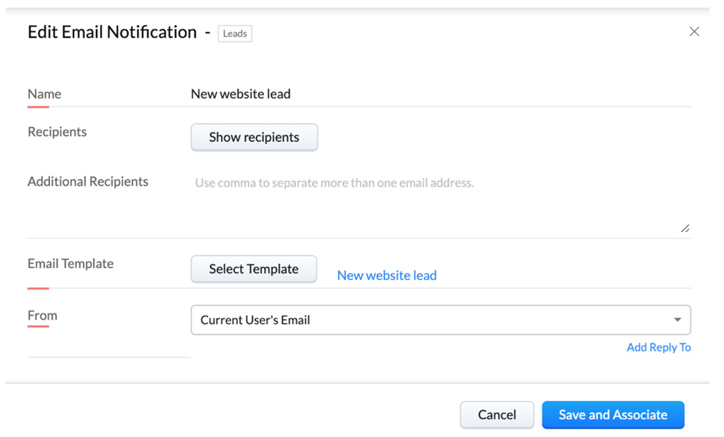 Figure 6.8 – Creating an email notification
