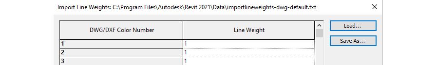 Figure 10.2 – Import Line Weights settings
