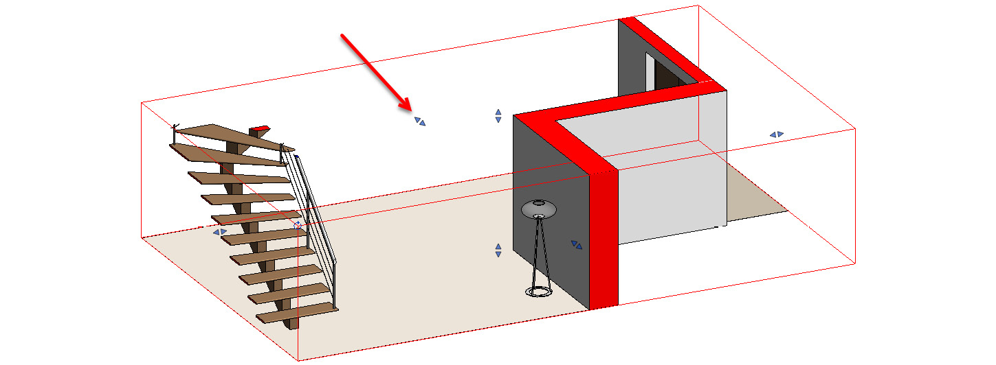 Figure 10.12 – Manipulating a section box
