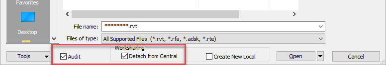 Figure 5.95 – Select the Detach from Central and Audit options before the upgrade
