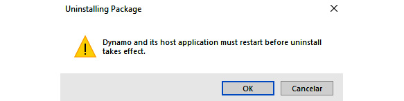 Figure 6.26 – Message to restart before uninstallation is executed
