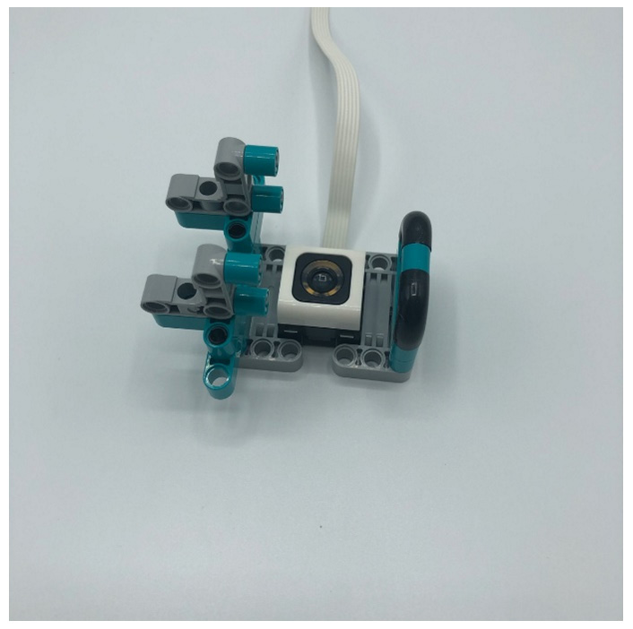 Figure 4.59 – Slider attachments added to the color sensor 
