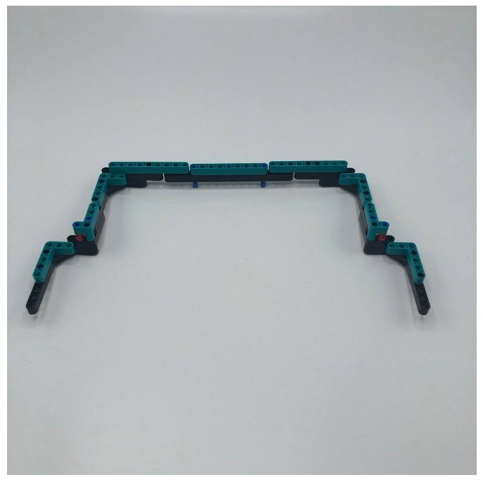 Figure 4.85 – 3x5 teal beams added to frame
