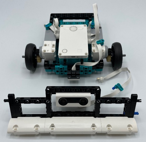 Figure 6.39 – Robot body and distance sensor build
