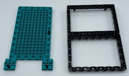 Figure 6.6 – Teal 3x3 slider supports
