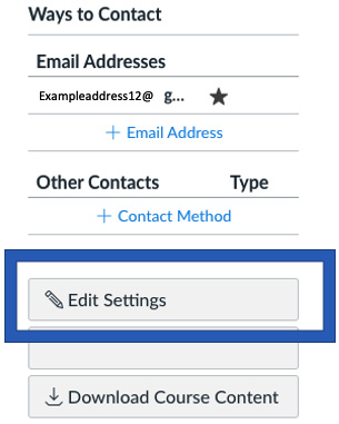 Figure 1.8 – Edit Settings button
