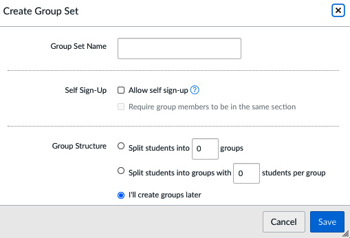 Figure 2.8 – Group assignment options
