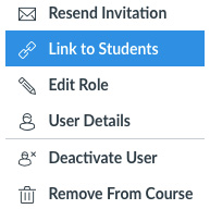 Figure 3.27 – Link to Students option
