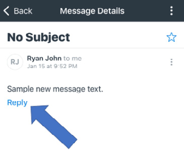 Figure 6.12 – Replying to a message
