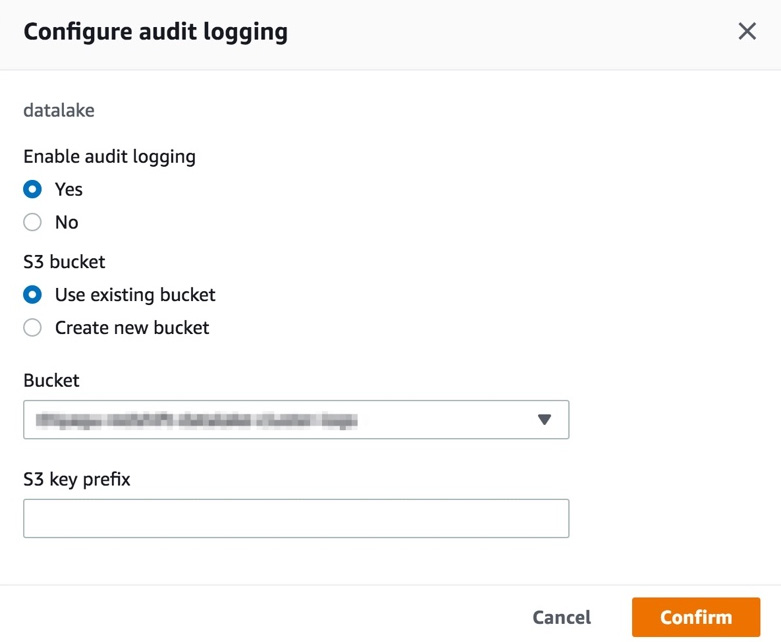 Figure 6.27 – Configuring the target S3 buckets for logging
