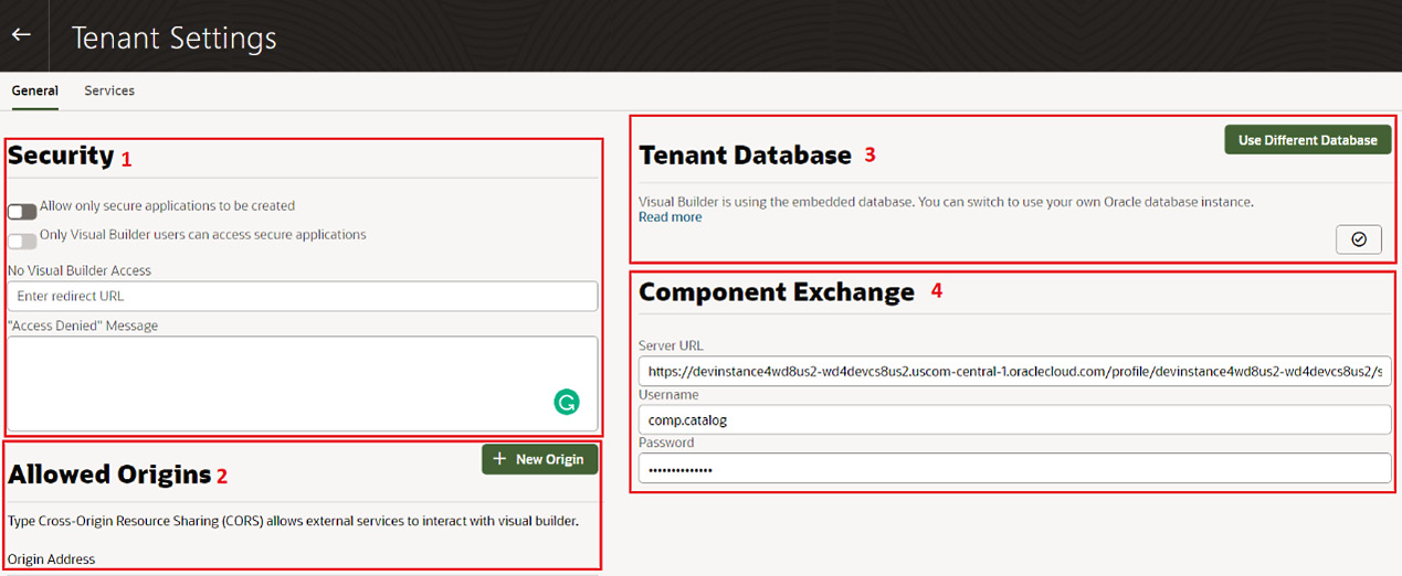 Figure 2.17 – Tenant Settings page – the General tab